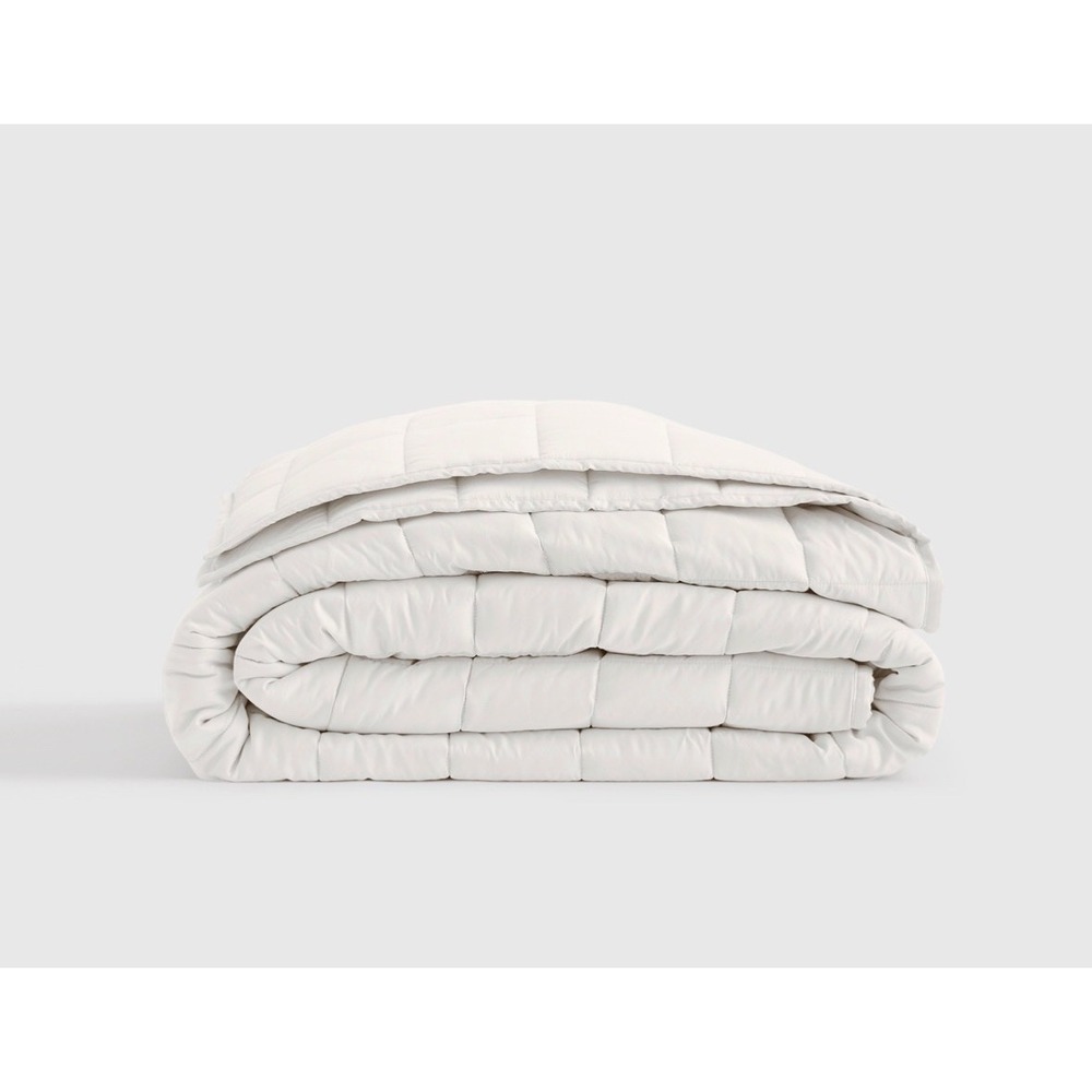 New Quince Bamboo Box Quilt Only NO SHAMS Full Queen white